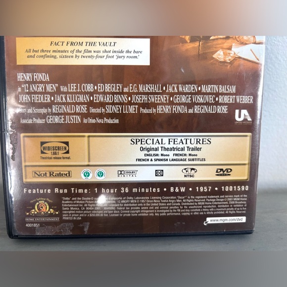 12 Angry Men DVD, 1957, Henry Fonda - Picture 4 of 9